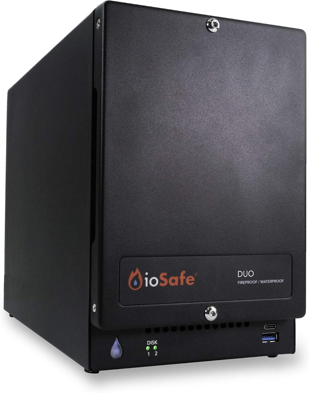 ioSafe Duo RAID 1 USB 3.2 Fireproof/Waterproof Desktop Hard Drive (8TB (2x4TB))