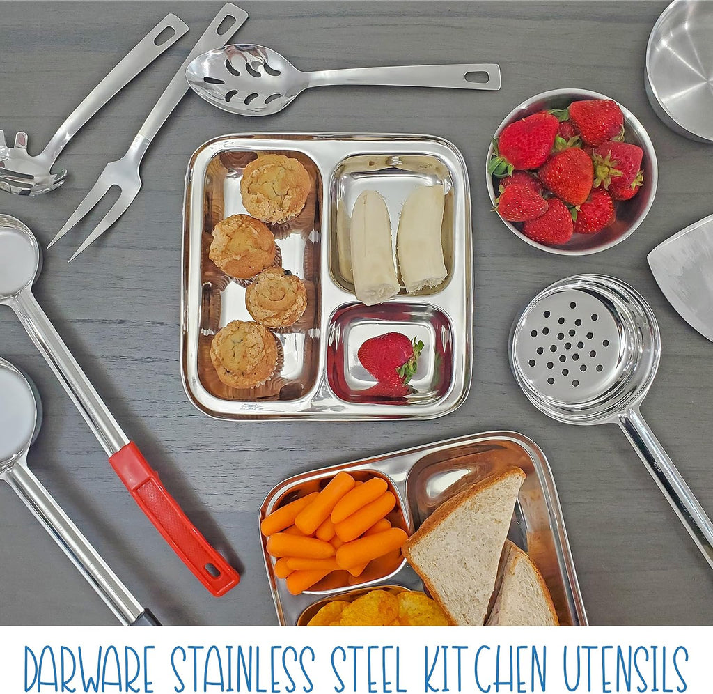 Darware Portion Control Serving Spoons (Case of 12 Sets); w 1/4 Cup, 1/2 Cup, 3/4 Cup & 1 Cup (2, 4, 6, 8 oz) & 1/2 & 1 Cup Utensils/Spoodles