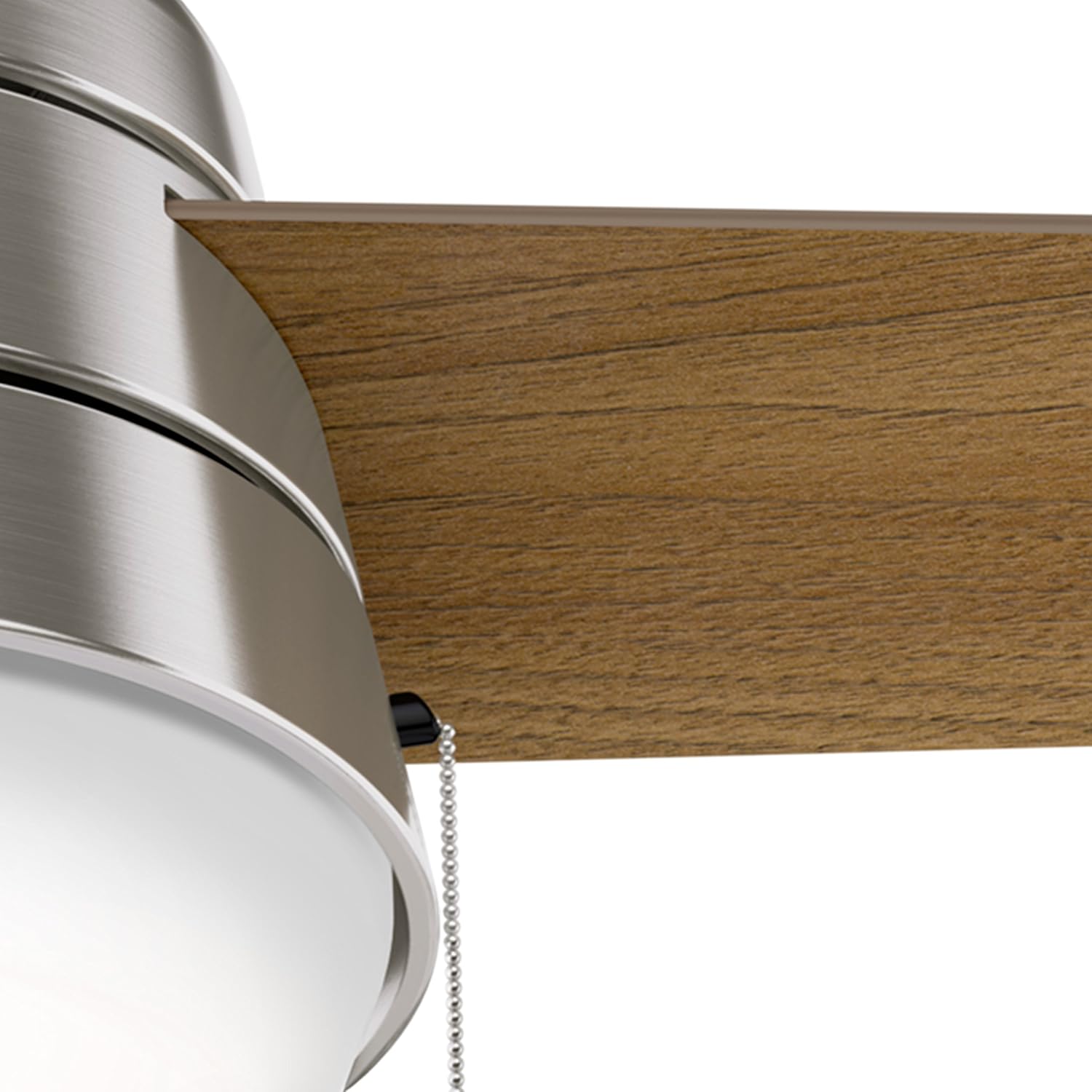 Hunter Fan 36 inch Ceiling Fan in Brushed Nickel with LED Light Kit (Renewed)