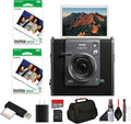 Fujifilm Instax Wide Evo Hybrid Instant Film Camera Bundle with 2X Instax-Wide Instant-Film 2 Pack (40 Exposures) + 32GB Memory Card + USB Card Reader + Bag + Cleaning Kit