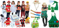 Born Toys 6-in-1 Kids' Dress Up & Pretend Play - Kids Costumes for Boys & Girls Ages 3-7 (Firefighter, Astronaut, Scientist, Construction, Pirate, Office Set and Gardening)