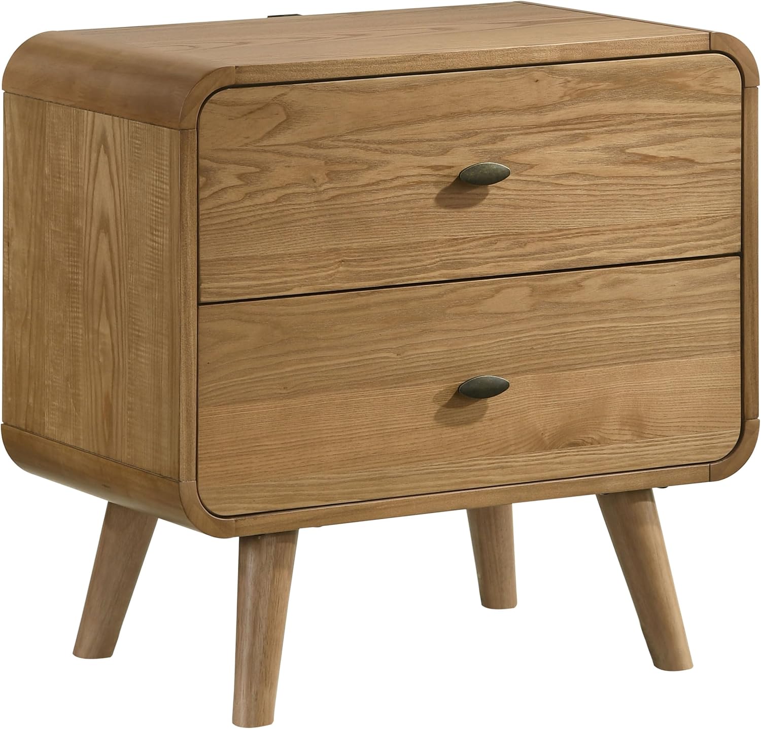Coaster Home Furnishings Robyn 2-Drawer Nightstand Bedside Table Light Ash