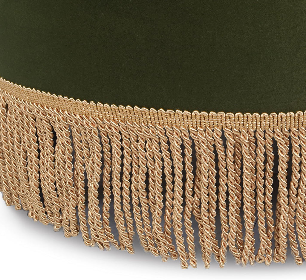 Jennifer Taylor Home Yolanda 24' Round Upholstered Accent Ottoman, Medium