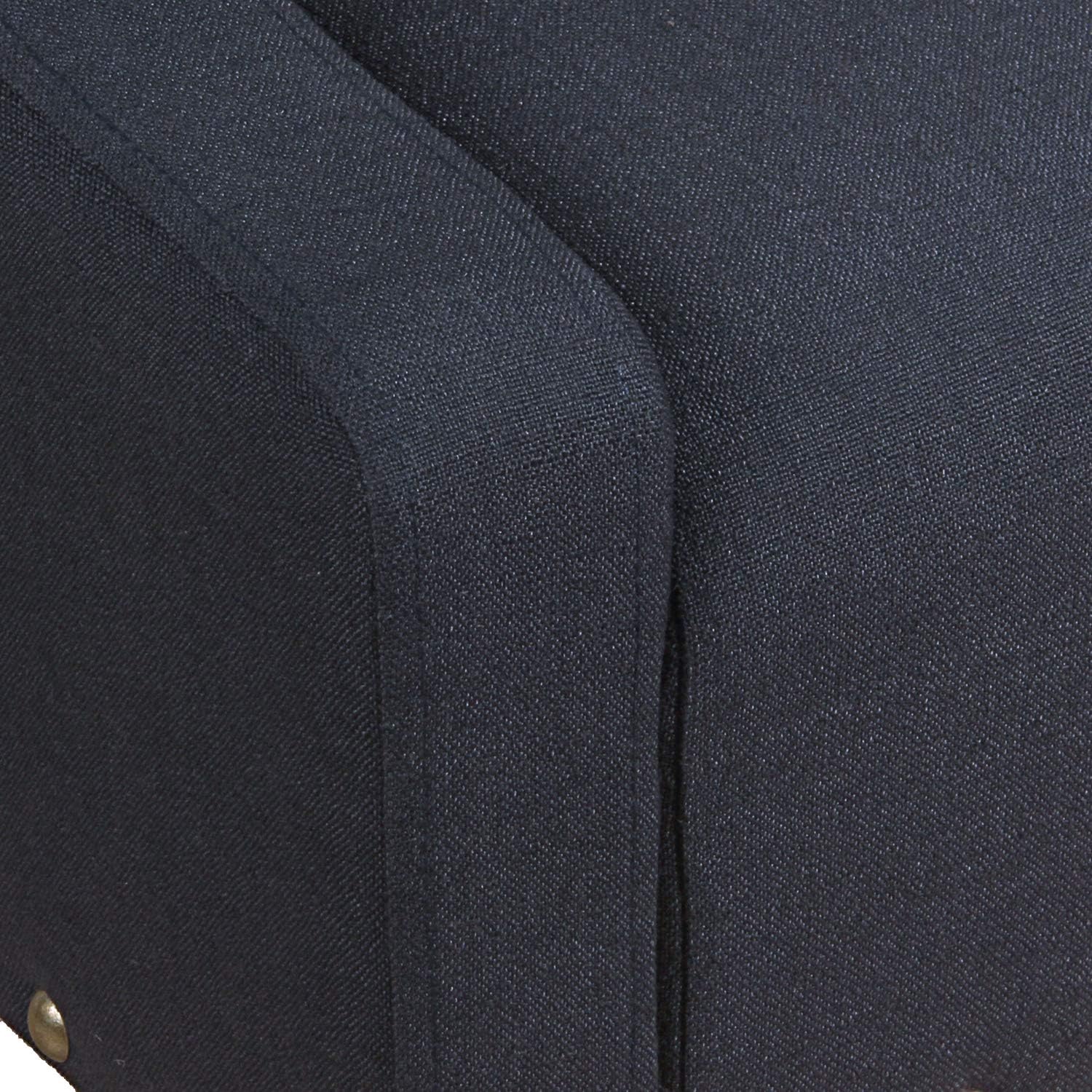 Homepop Home Decor | Upholstered Classic Swoop Arm Accent Chair | Accent Chairs for Living Room & Bedroom | Decorative Home Furniture, Deep Navy