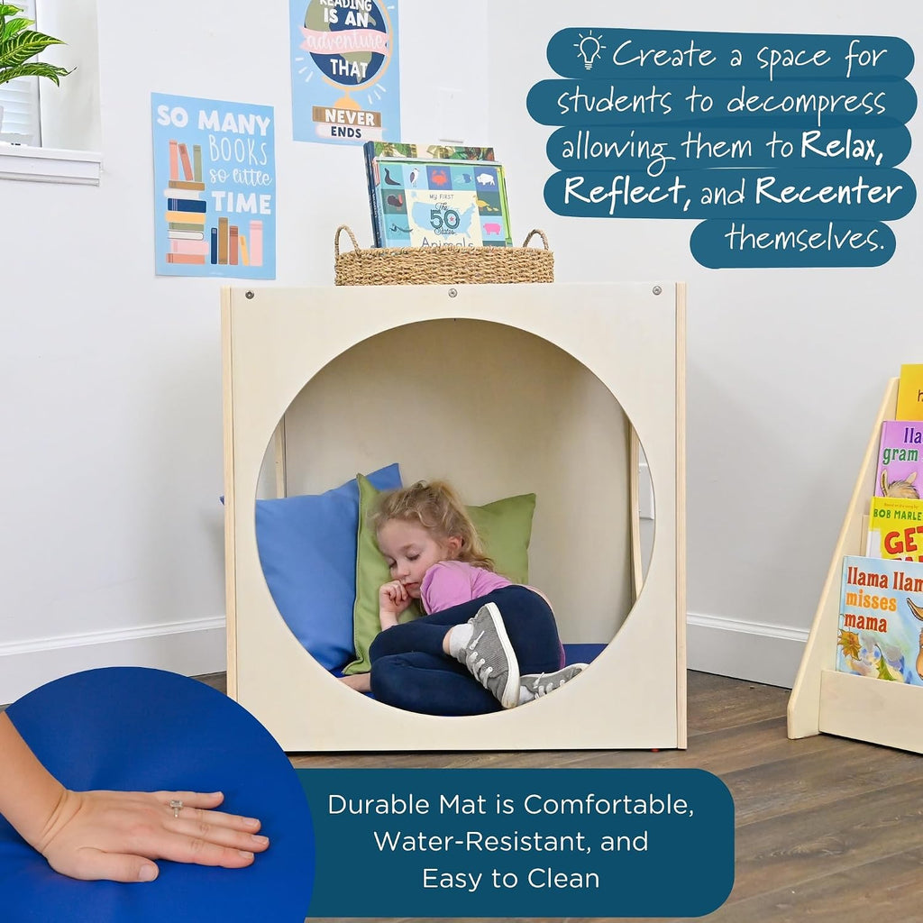 Children's Factory Reading Cube, Toddler Reading Nook & Kids Bookshelf for Reading