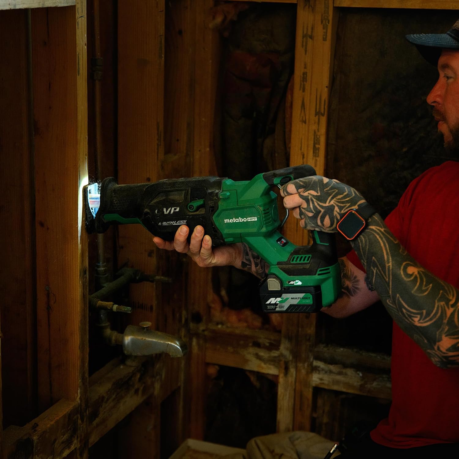 Metabo HPT 36V MultiVolt™ Brushless Reciprocating Saw Kit, CR36DA