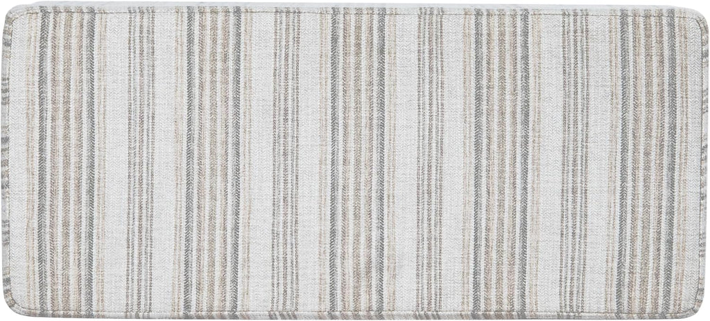 HomePop Malmo 36' Storage Bench - Gray Striped Pattern