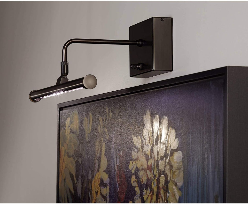 House of Troy BSLED14-91 Slim-Line Battery Operated LED Picture Light, 14', Oil Rubbed Bronze