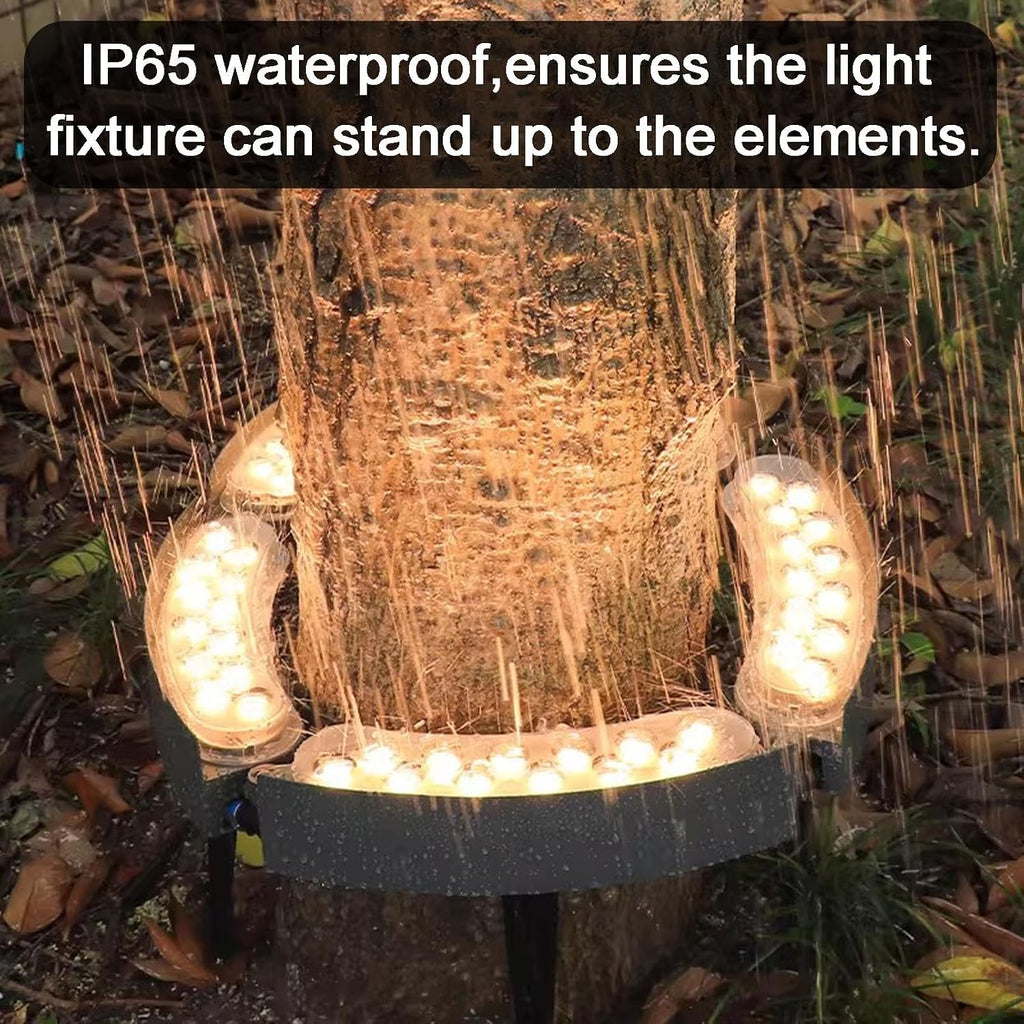 Outdoor Solar Palm Tree Lights，IP 65 Waterproof Led Floodlights，Garden Trees ﻿(60W)