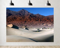 Trykid 20x10ft Desert Dunes Backdrop Rugged Red Mountains Smooth Sand Ripples Clear Blue Sky Photography Background Desert Adventure Themed Party Decoration Photo Booth Prop Fabric