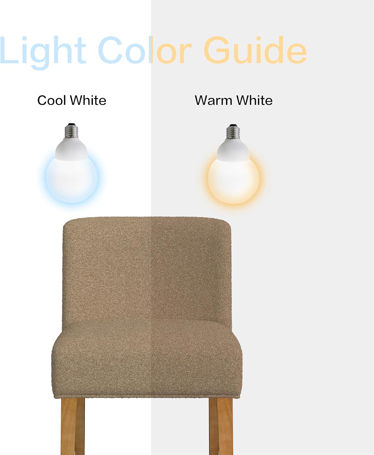 HomePop Low Back Dining Chair - Brown Boucle (Single Pack)