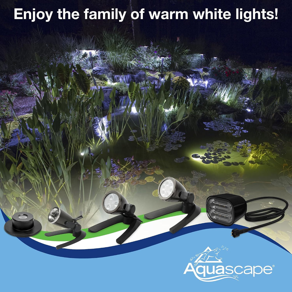 Aquascape LED Pond Garden Landscape Spotlight 6 Watt | Submersible | 12 Volt | 5 Year Limited Warranty