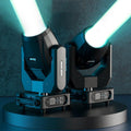 Moving Head Light 280W 10R WZYBUTA LED Beam Stage Lights DJ Lights 17 Gobos 15 Colors DMX512 Prism Rainbow Effect Spotlights Sound Activtaed for Bar Disco Wedding Concert Lighting (2 Pack)