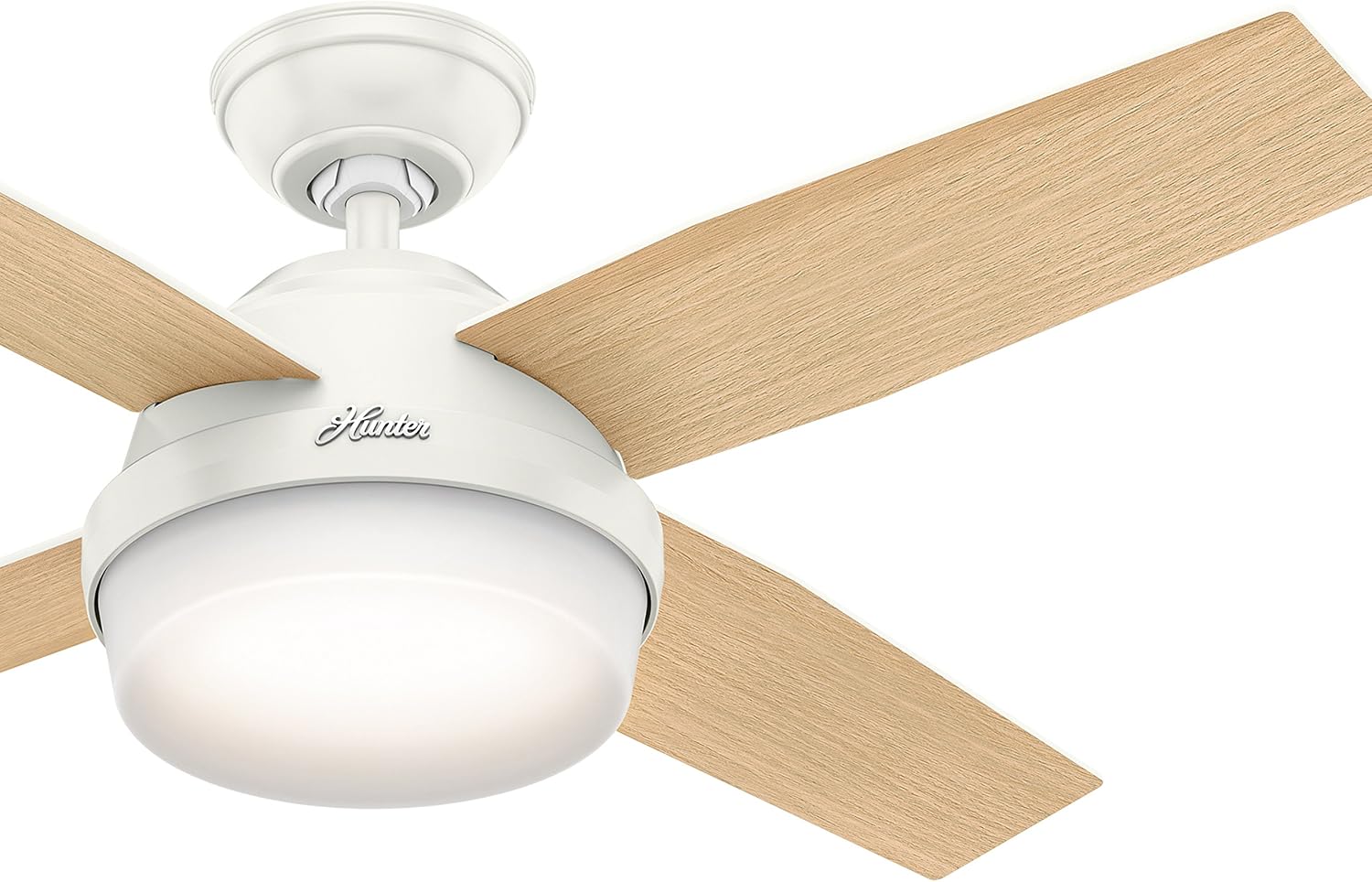 Hunter Fan 44 inch Contemporary Ceiling Fan with LED light kit and Remote Control included (Renewed)
