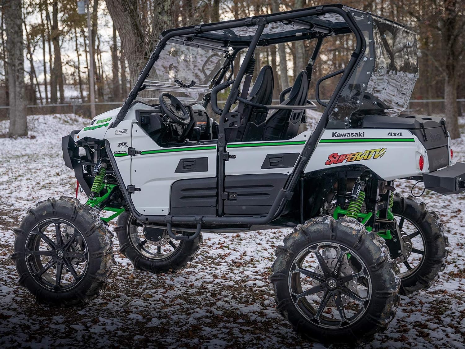 SuperATV Nerf Bars Step for Rock Sliders Compatible with Honda/Polaris/Can-Am/Yamaha/Kawasaki | Fits All 1.75â€ Diameter Nerf Bars & Bumpers | Powder-Coat Finish | Clamp-on