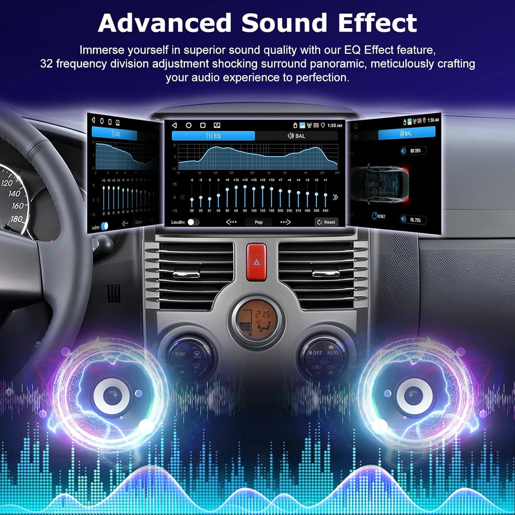 [4+64G] for Toyota Rush/Daihatsu Terios 2006-2016 Upgrade Radio: NHOPEEW 9 inch IPS Touchscreen Android Stereo - Wireless Carplay and Android Auto, Custom Homepage, 5G/WiFi, GPS, DSP + Backup Camera