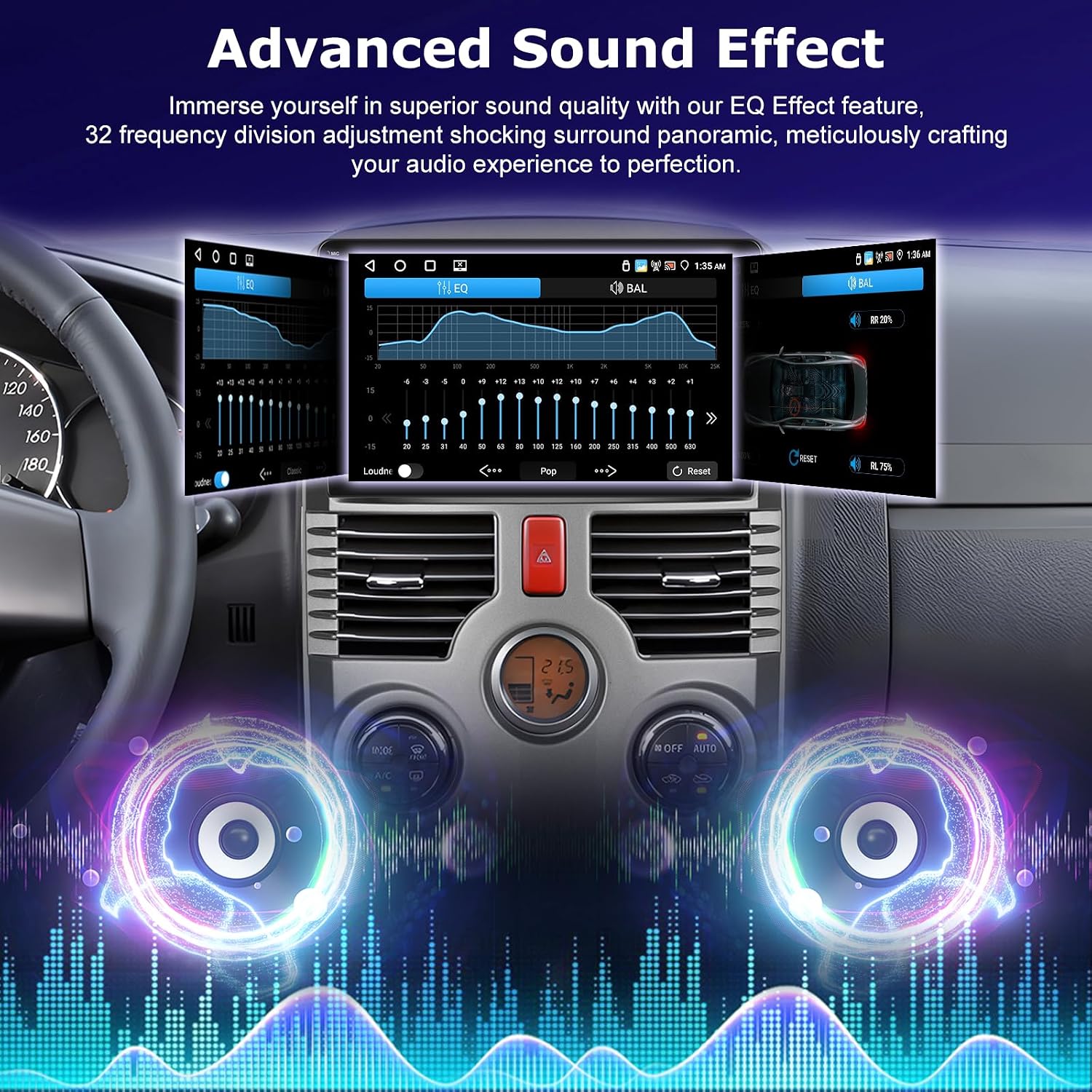 [4+64G] for Toyota Rush/Daihatsu Terios 2006-2016 Upgrade Radio: NHOPEEW 9 inch IPS Touchscreen Android Stereo - Wireless Carplay and Android Auto, Custom Homepage, 5G/WiFi, GPS, DSP + Backup Camera