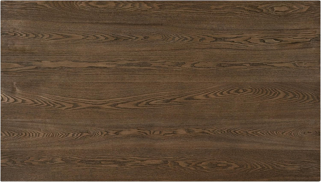 Christopher Knight Home Hiro 63 Inch Dining Table for 6 People, Modern Farmhouse Kitchen Table with Double V Legs, Wooden Rectangular Kitchen and Dining Room Furniture, Home Office, Walnut