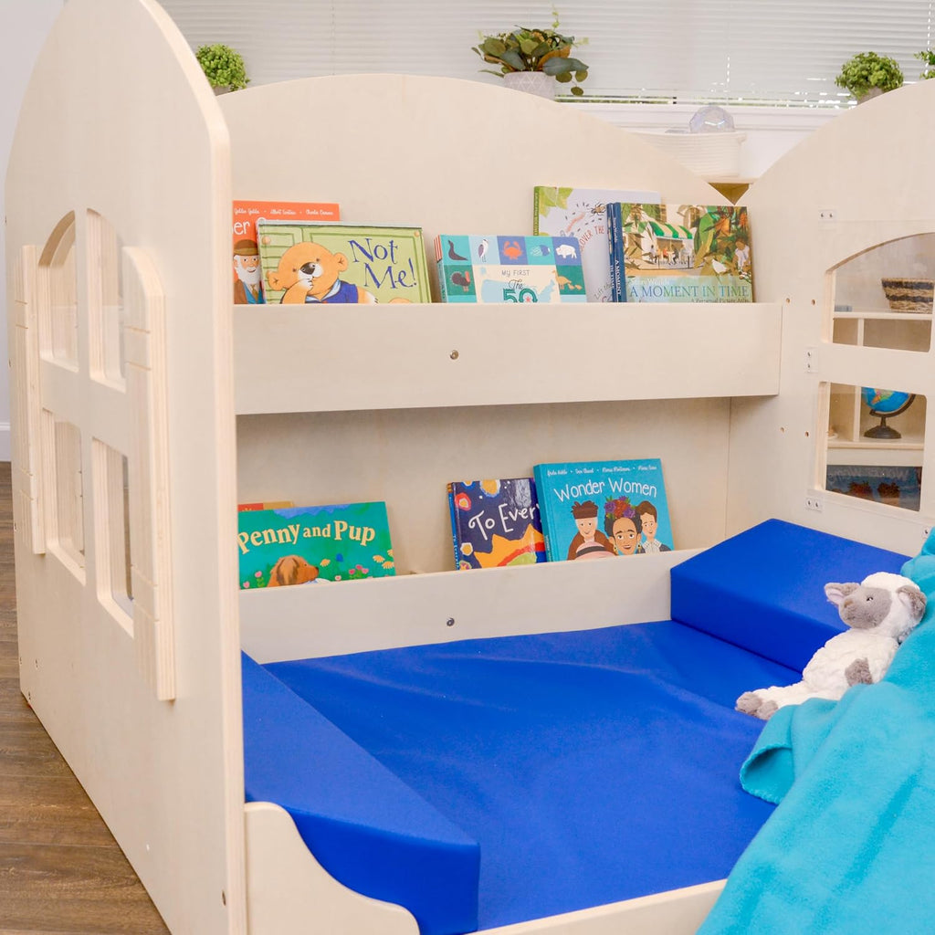 Children's Factory Children's Factory Value Line Reading Nook, Kids Bookshelf, Toddler Bookshelf Reading Nook, Blue