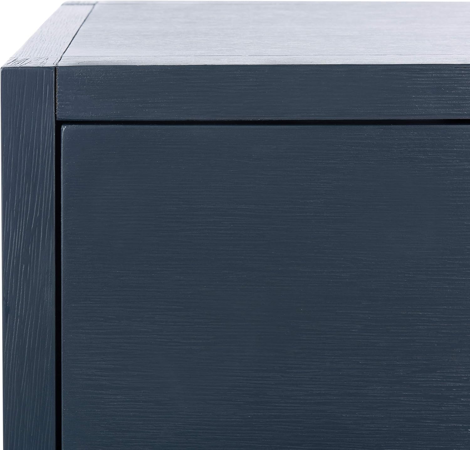 SAFAVIEH Furniture - Sadie 1-Drawer Nightstand - Navy - Wood - Glam Gold Hardware Design - Ideal for Bedroom, 21'W x 17.2'D x 26'H - Fully Assembled (NST9201A)