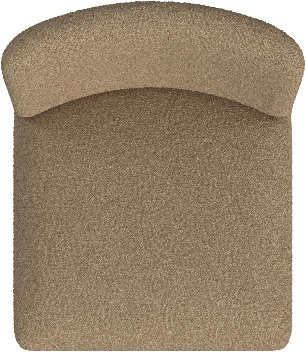 HomePop Low Back Dining Chair - Brown Boucle (Single Pack)