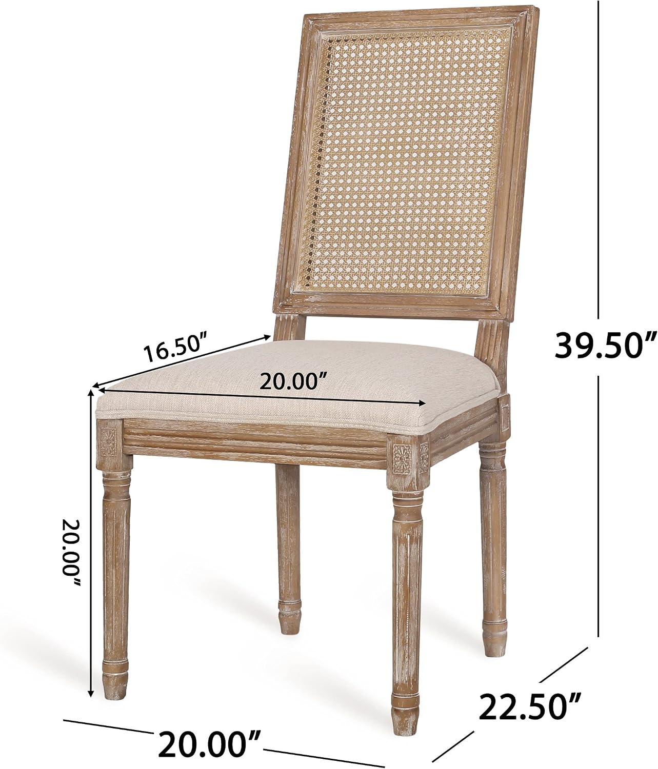Christopher Knight Home Regina Dining Chair, Wood, Beige + Natural