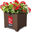 Tarter Cube Modern Planter for Outdoor Plants with Tools Included - 18.5 in. H x 17.5 in. L x 17.5 in. D - Large Raised Garden Bed Planter Box with Galvanized Steel - Lawn & Gardening Essentials