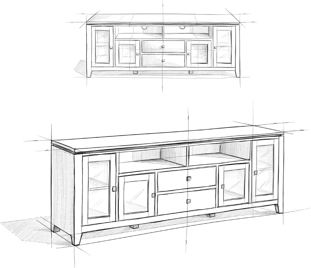 SIMPLIHOME Cosmopolitan SOLID WOOD Universal TV Media Stand, 72 inch Wide, Contemporary, Living Room Entertainment Center with Storage, for Flat Screen TVs up to 80 inches in Distressed Grey