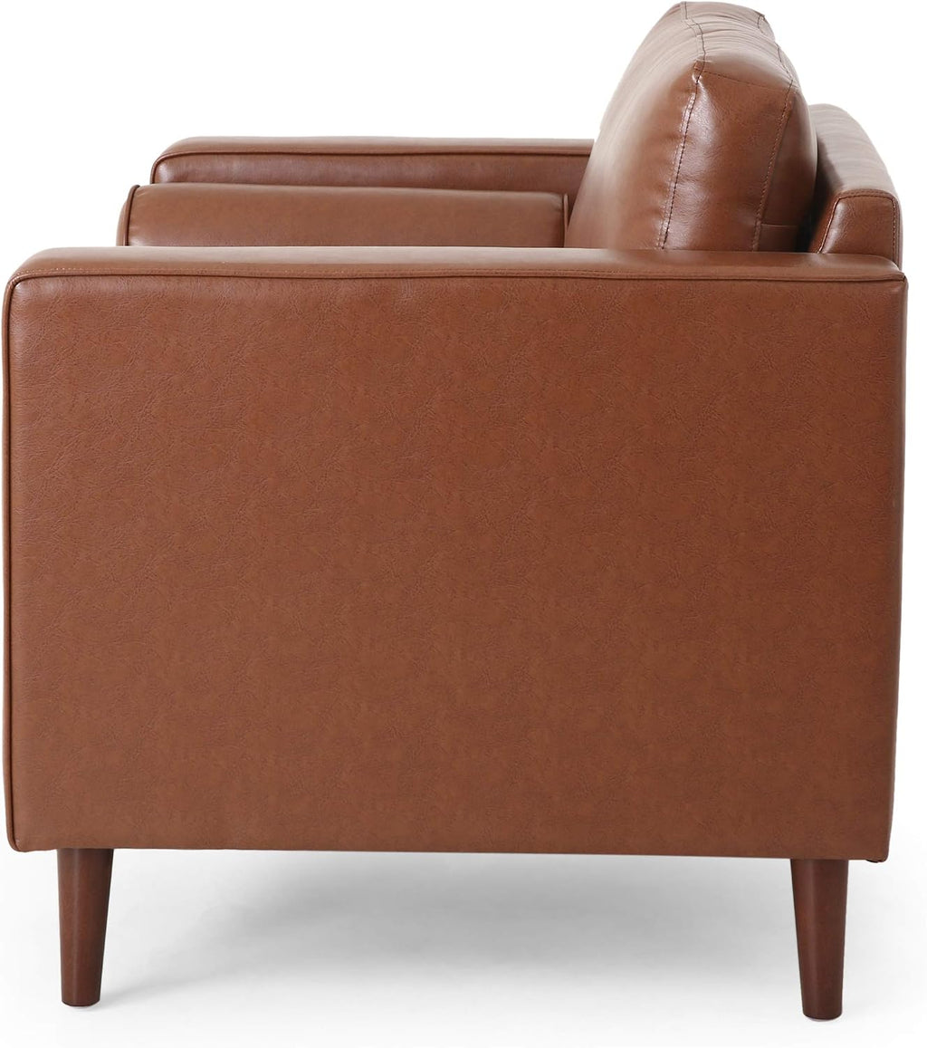 Christopher Knight Home Malinta Club Chair, Cognac + Espresso