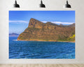 Trykid 20x10ft Coastal Rock Cliffs Backdrop Blue Ocean Clear Sky Rugged Terrain Photography Background Landscape Shoots Tapestry Party Decoration Photo Studio Prop Fabric