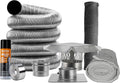 Fireside Chimney Supply Smooth Wall Basic FireSafe Flexible Chimney Liner Insert Kit with Insulation | Fireplace Insert | Stainless Steel Chimney Liner Kit | Made in USA | Heavy-Duty 6 Inch x 20 Feet