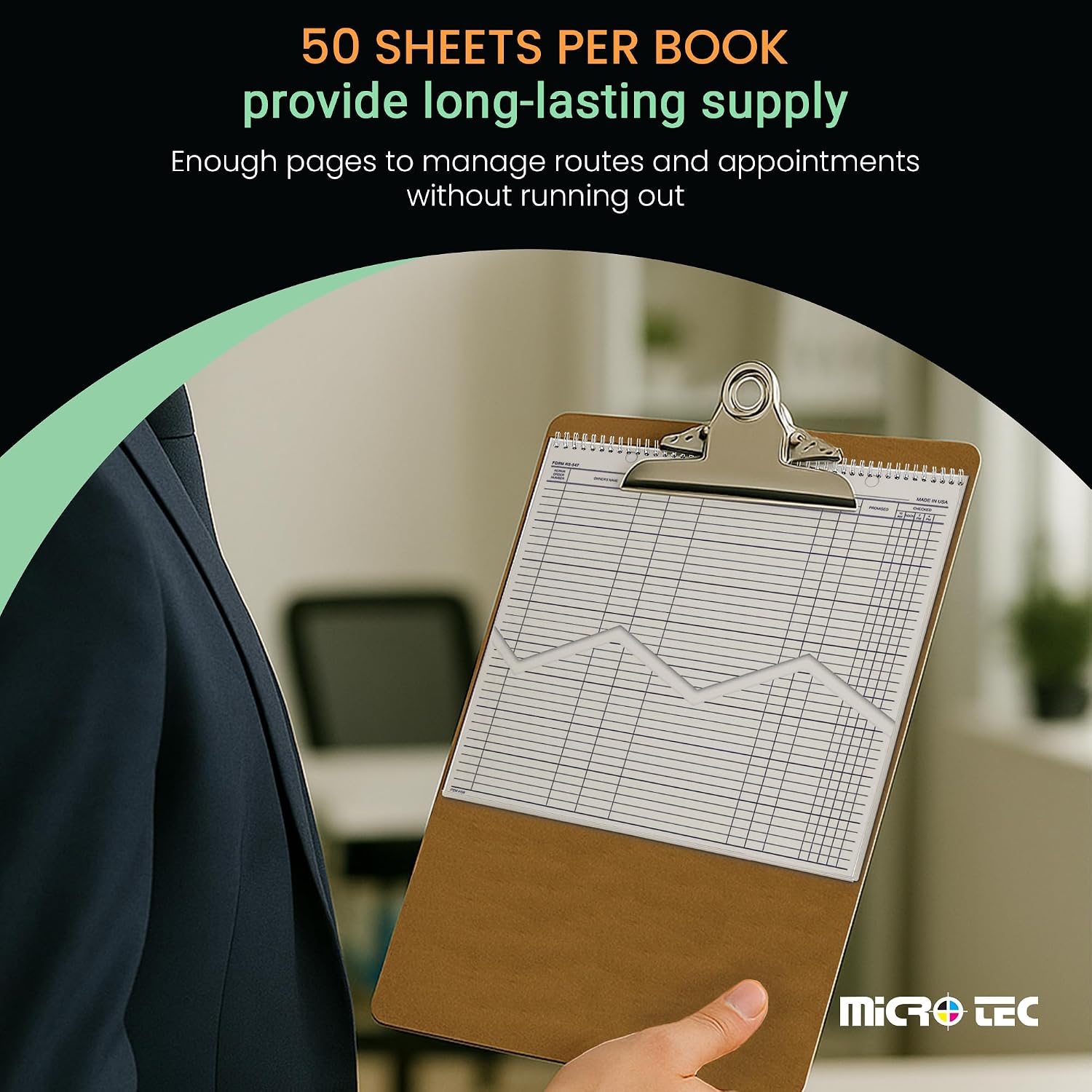 Automotive Service Route Sheets – Heavy-Duty Spiral Bound 12'x15' Daily Schedule & Appointment Planner Tag Stock with Blue Ink for Service Departments & Repair Shops – 100 Sheets/Book (Book of 4)