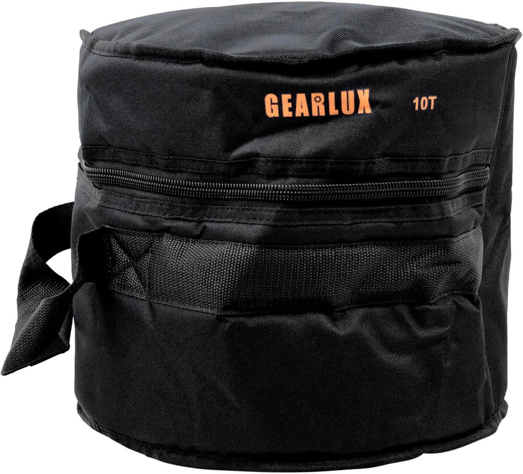 Gearlux 5-Piece Drum Bag Set with 10mm Padding for 10' Tom, 12' Tom, 14' Tom, 14' Snare, and 22' Bass Drum