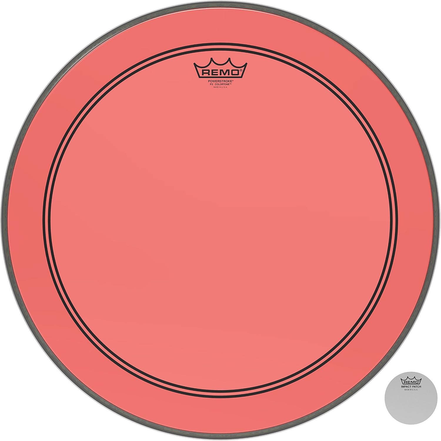 Remo Powerstroke P3 Colortone Purple Bass Drumhead, 24'
