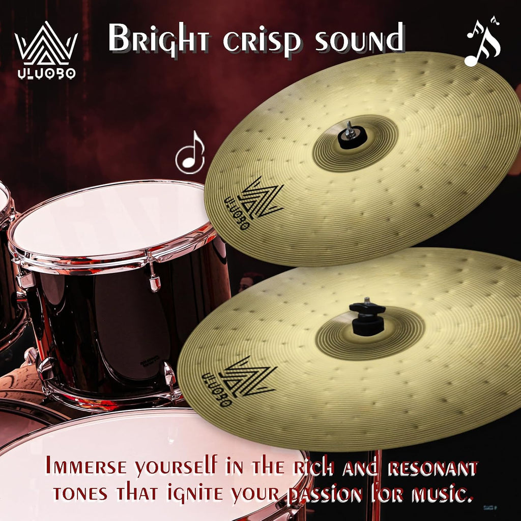 Cymbal Pack, Drum Set Cymbals 9 Pieces, Symbols for Drums