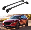 ERKUL Roof Rack Cross Bars for Mazda CX-30 2020-2026 | Aluminum Crossbars with Anti Theft Lock for Rooftop | Compatible with Flush Rails - Black