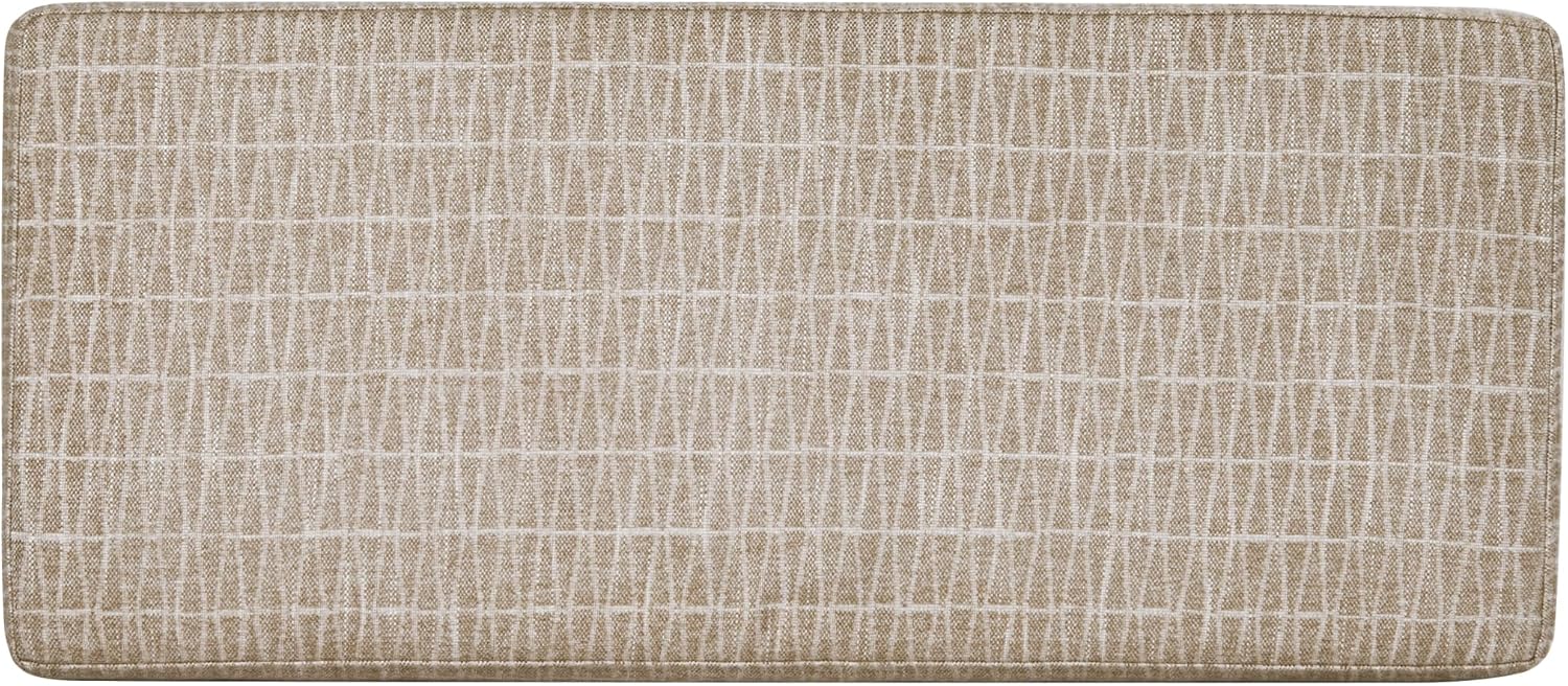HomePop Malmo 36' Storage Bench - Tan Geometric Pattern