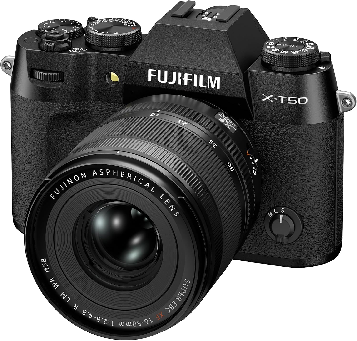 Fujifilm X-T50 Mirrorless Digital Camera XF16-50mmF2.8-4.8 R LM WR Lens Kit - Black