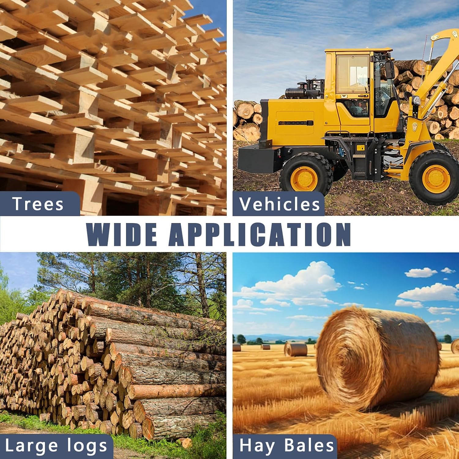 60' 2000LB Pallet Forks with Adjustable Stabilizer Bar, 17' to 33' W and 3/8' Tractor Bucket Hooks, Heavy Duty Front Loader Forks for Skid Steer, Clamp On Tractor Bucket Forks,Loader Bucket