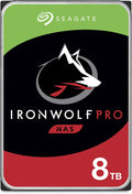 Seagate IronWolf Pro 8TB NAS Internal Hard Drive HDD – 3.5 Inch SATA 6Gb/s 7200 RPM 256MB Cache for RAID Network Attached Storage, Data Recovery Service – Frustration Free Packaging (ST8000NEZ01)