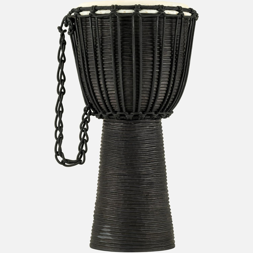 Meinl Percussion Djembe with Mahogany Wood - NOT Made in CHINA - 10-Inch Medium Size Rope Tuned Natural Head, 2-Year Warranty