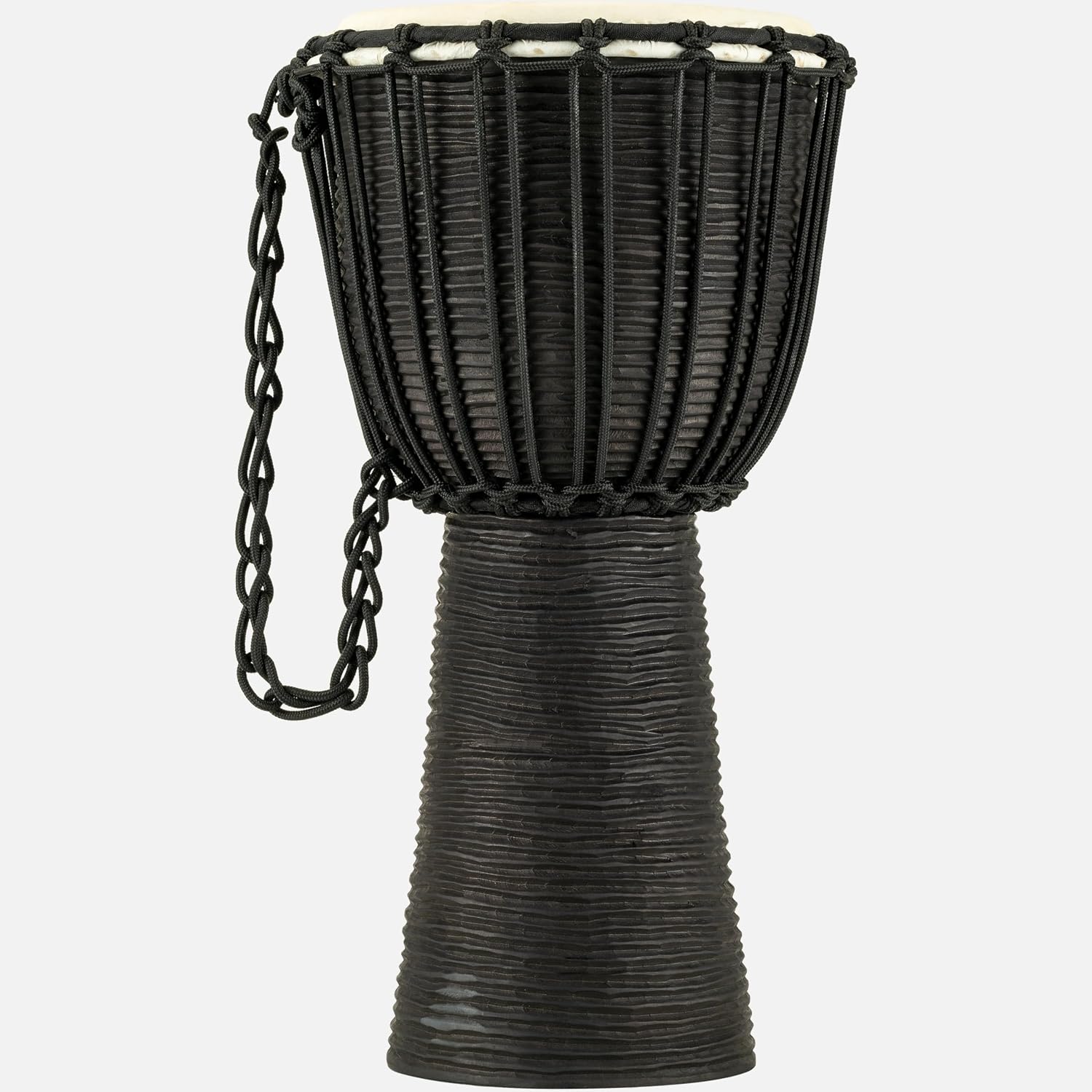 Meinl Percussion Djembe with Mahogany Wood - NOT Made in CHINA - 10-Inch Medium Size Rope Tuned Natural Head, 2-Year Warranty