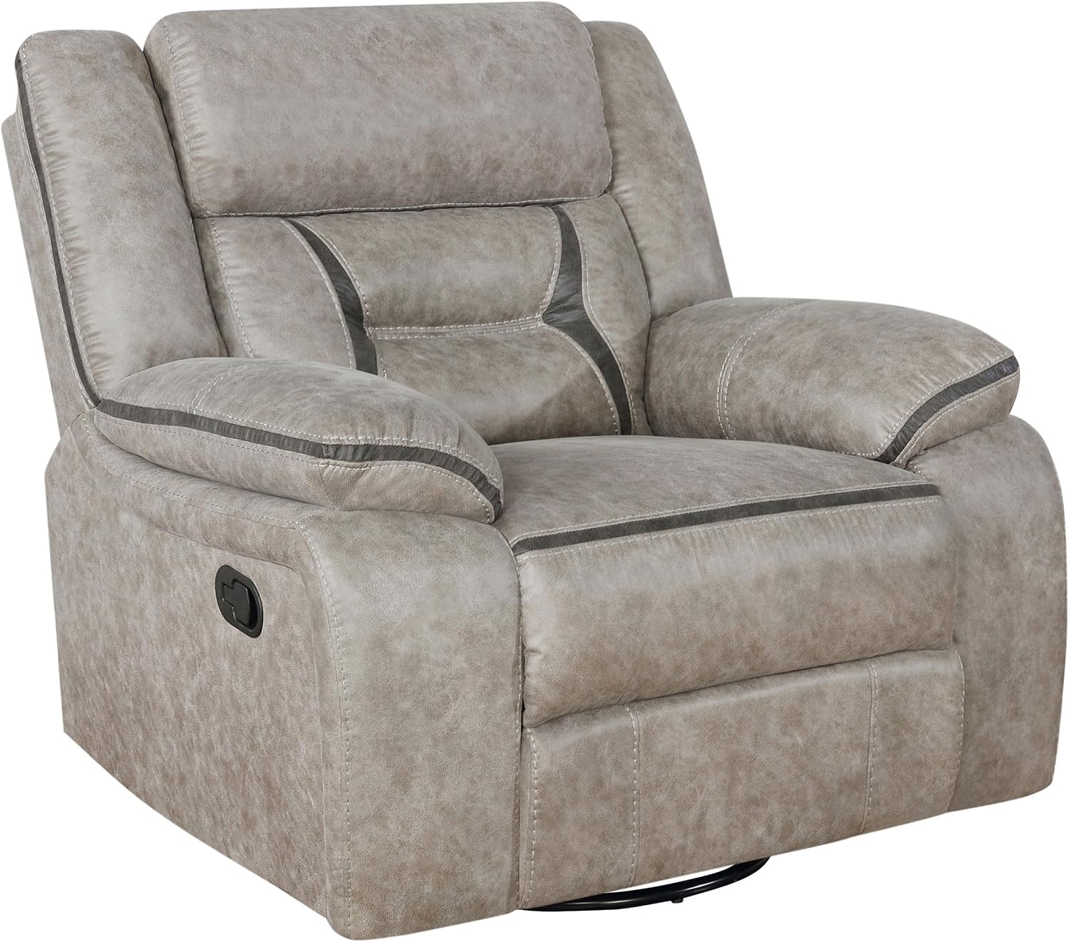Coaster Home Furnishings Greer 3-Piece Upholstered Reclining Sofa Set Taupe 651351-S3