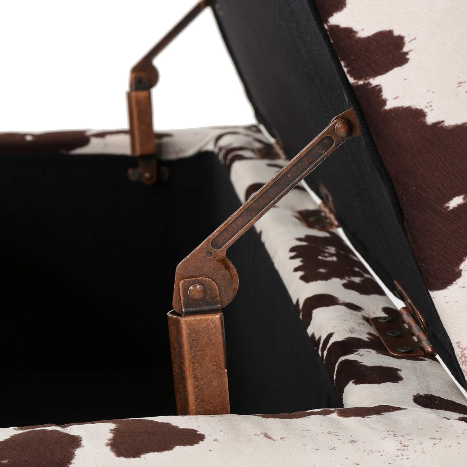 Christopher Knight Home Breanna Storage Ottoman Bench, Milk Cow Print