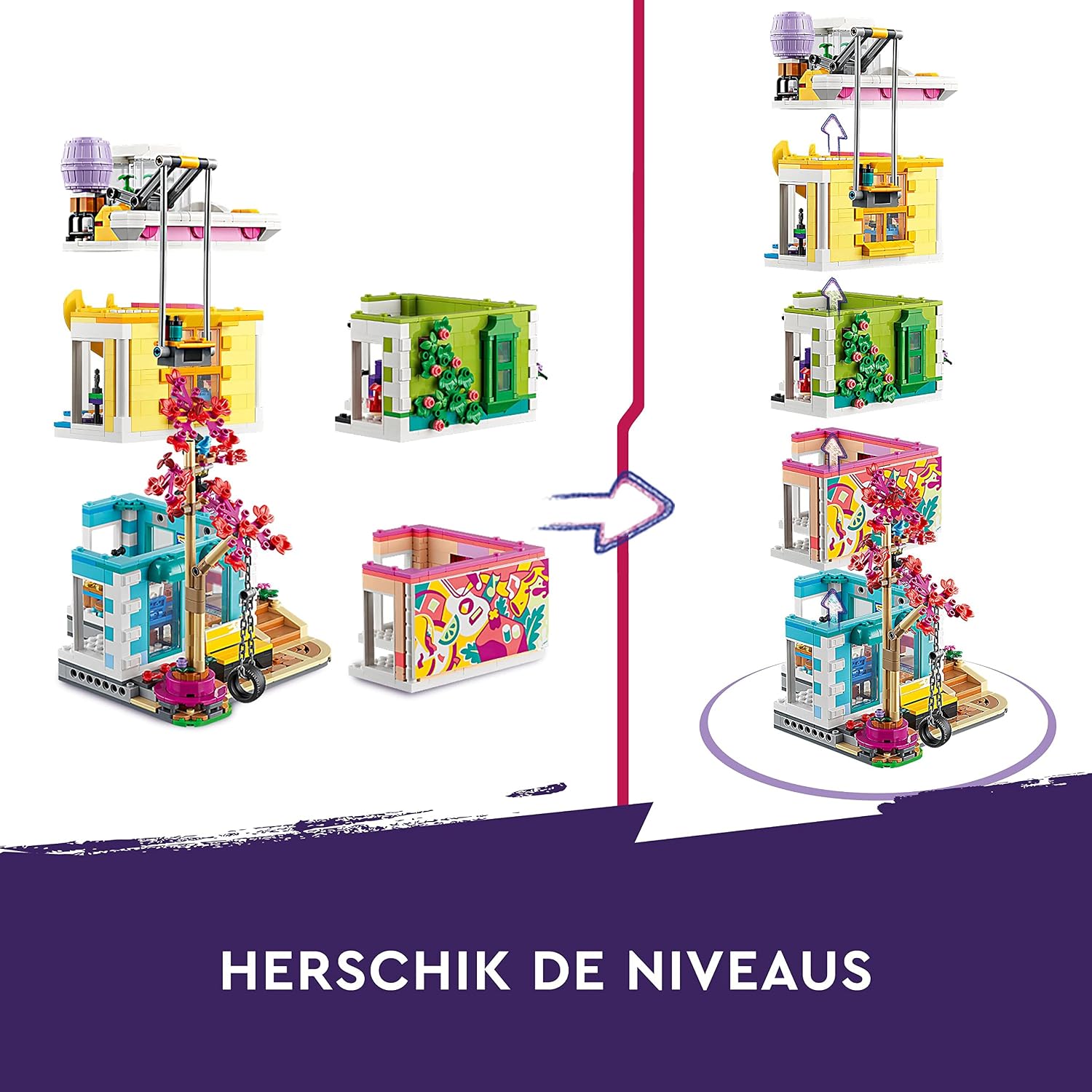 LEGO Friends Heartlake City Community Centre Modular Building Set, Toy Birthday Gift Idea for Kids, Girls, Boys with Art and Recording Studios, Gaming Room Plus Pickle the Dog and More 41748