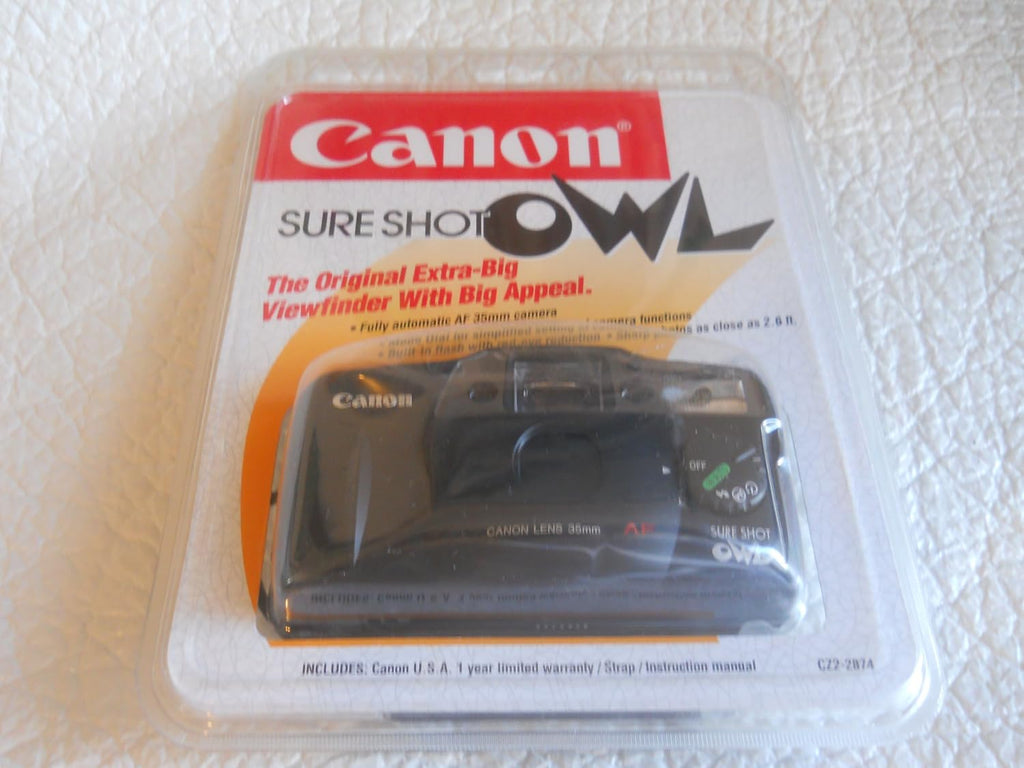 Canon Sure Shot Owl 35mm Point & Shoot Film Camera with 35MM F4.5 Auto Focusing Lens. (Renewed)
