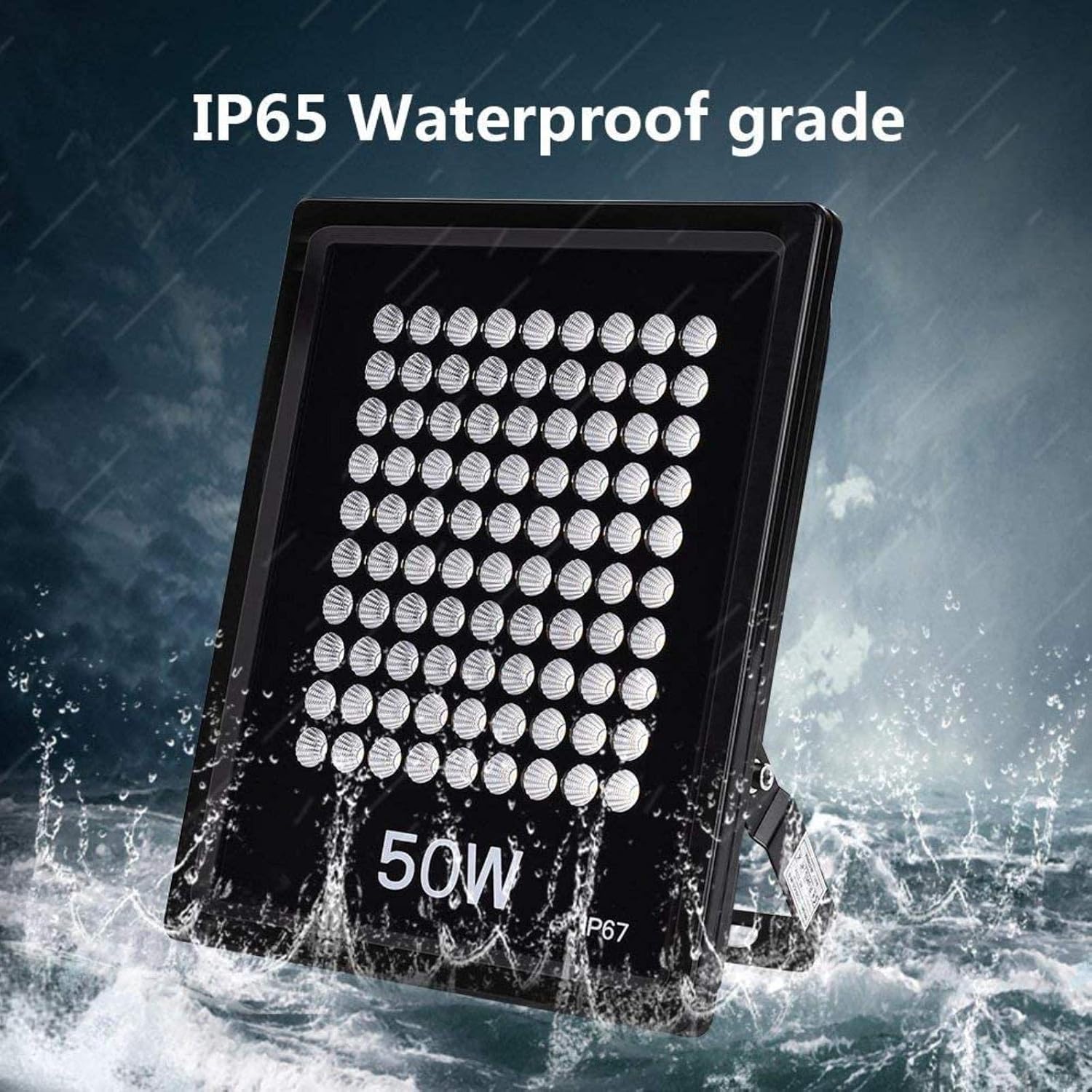 Solar Flood Lights Floodlight,50W Warm White LED Floodlight, Outdoor Wall Spotlight, 5000Lm,Spotlight for Garden, Garage, Ip67 Waterproof