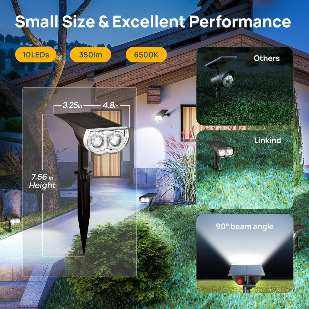 Linkind Solar Lights Outdoor StarRayS + Smart Curtain Lights