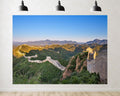 Trykid 20x10ft Great Wall Backdrop Ancient Stone Fortifications Lush Green Mountains Clear Blue Sky Photography Background Adventure Wedding Party Decoration Photo Booth Prop Fabric