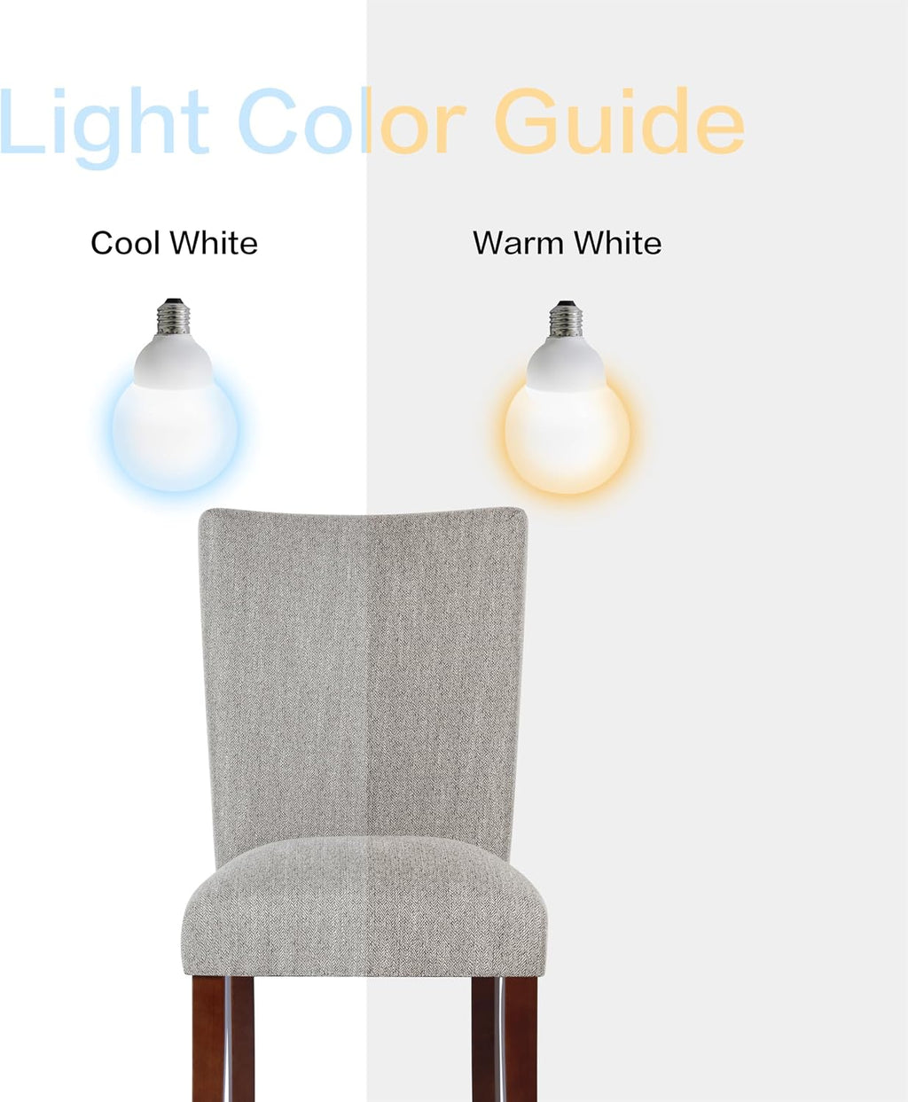 HomePop Parsons Classic Upholstered Accent Dining Chair, Single Pack, Light Grey